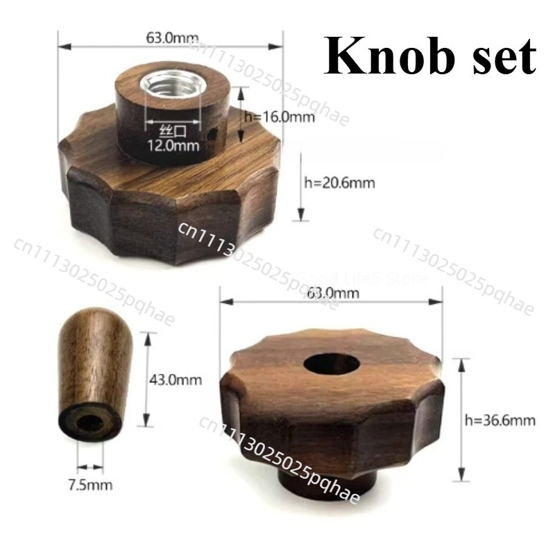 Coffee X - เหมาะสำหรับ LELIT V3/V2/มาราเอ็กซ์เครื่องชงกาแฟกึ่งอัตโนมัติ ชุดอุปกรณ์ดัดแปลง คันโยกไม้วอลนัท