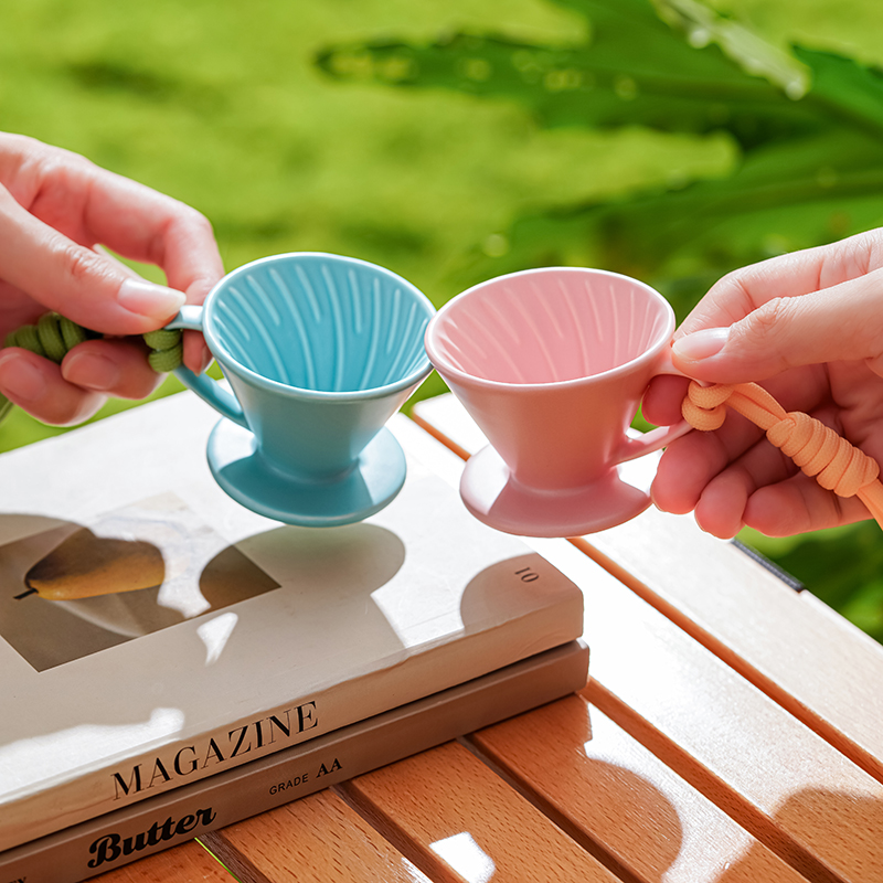 Coffee Equipment V60 - ดริปเปอร์กาแฟเซรามิคทรงมินิว สำหรับชงกาแฟแบบพูร์โอเวอร์