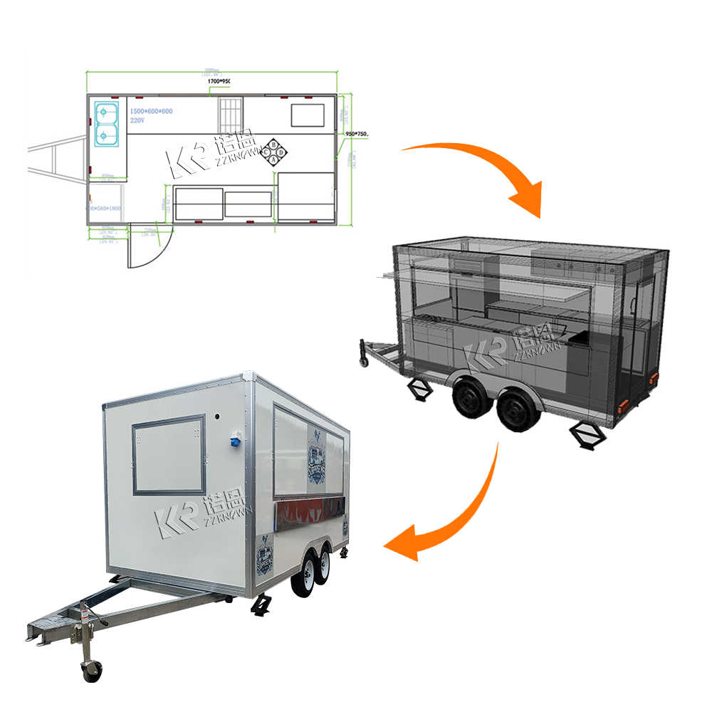 รถพ่วงขายกาแฟ CE พร้อมอุปกรณ์ค - Mobile Coffee Van Equipment บทวิจารณ์และราคา