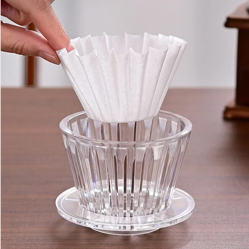 1-2 ถ้วยกาแฟ Dripper คริสตัล E - Coffee Equipment V60 บทวิจารณ์และราคา