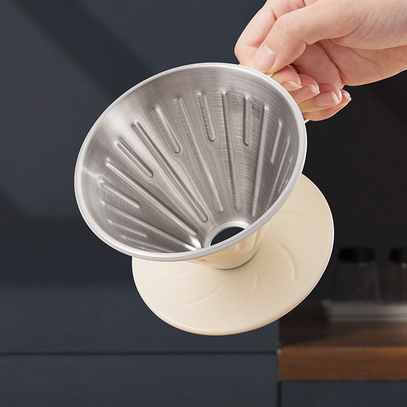 1-2 คนกาแฟกรองถ้วยสแตนเลสสตีลห - Coffee Equipment V60 บทวิจารณ์และราคา