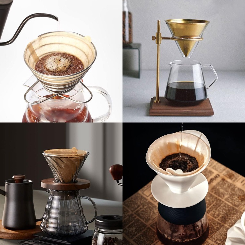 กระดาษกรองกาแฟธรรมชาติ ไม่ฟอกข - Coffee Equipment V60 บทวิจารณ์และราคา
